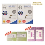 RIGHTEST GS700 Blood Test Strip Free 2x25's Alcohol Pad & 2x 25's Lancet
