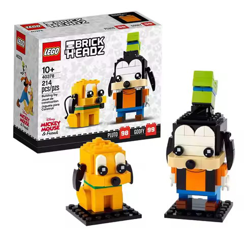 LEGO 40378 Goofy & Pluto, Collectors of LEGO® BrickHead will love Goofy & Pluto , featuring 2 classi