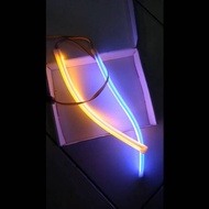 Slim DRL Eyebrow Lights 2 modes 12v 2pcs Motorcycle & Car DC