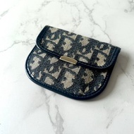 古董包 Dior黑藍灰老花錢包 零錢包 耳機收納包 中古包 二手包