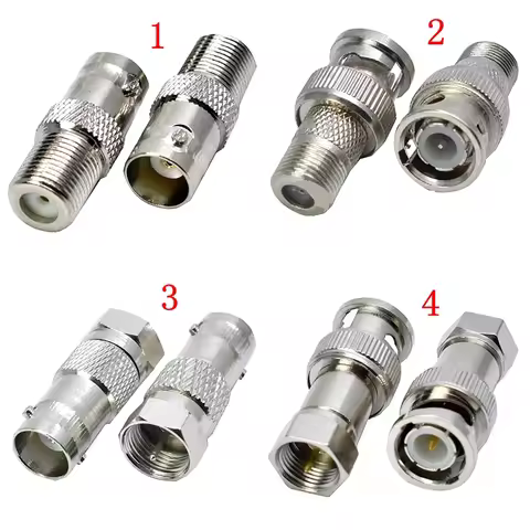 Q9 BNC To F TV Male Plug Female Jack Straight Connector Adapte RF Coaxial Converter BNC To F TV New 