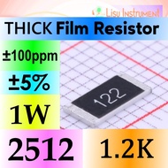 1.2K 2512 ±5% 1W Thick Film Resistor SMD Chip Resistor 122 1.2K