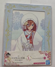 BANDAI - 一番賞 五等分的花嫁 五等分新娘 L賞 色紙連紙腳 週邊海報 NO.4 中野三玖