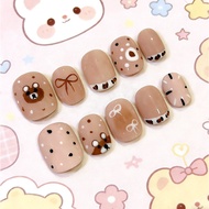 [100% Handmade] Pure Handmade Wearing Nails Hand-Painted Wearing Nails Graffiti ins Style Cartoon We