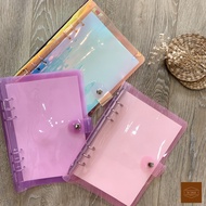 (Video)A5/A6 6-hole color transparent plastic notebook cover (paper not included)