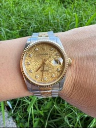 勞力士 Datejust 16233 鑽石盤 雙金