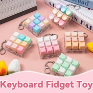 4/6 Keys Keyboard Keycaps Fidget Toy Party Stress Relief Diy Keycaps Toy Keyboard Caps Finger Button