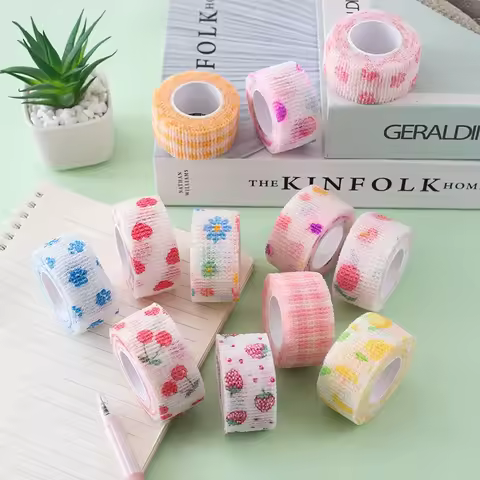 30pcs/lot Breathable Protective Self-adhesive Bandage Star Heart Roll Tape Wrap for Finger Protectio