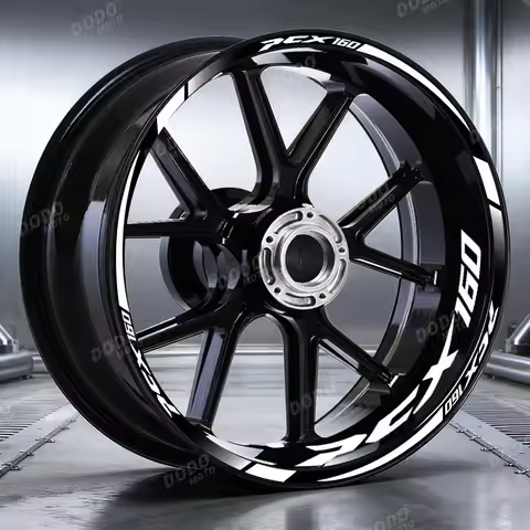 For PCX160 pcx 160 Pcx 160 12Pcs Reflective Motorcycle Wheel Sticker Scooter 14"13" Hub Inner Rim St