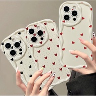 Red Love Heart Casing For Iphone 11 12 13 Pro Max 13 Mini 7 8 Plus X XS XR Case Soft Cartoon Shockpr