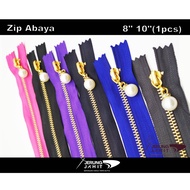 Zip Abaya by / Zip Depan / Zip Besi by Dozen (12pcs) 6" 8" 10" 12"