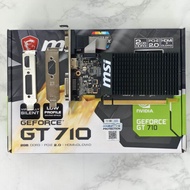 MSI GT 710 DDR3 2GB มือสอง สภาพใหม่ มีกล่องอุปกรณ์ครบ