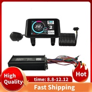 Electric Bicycle 36V 48V 52V 45A Sine Wave Ebike Controller with Colorful LCD Display