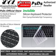 PsDs Silent Typing Washable Transparent Silicon Keyboard Protector for MacBook Retina 12 A1534 A1931