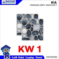 Kia - Keramik Lantai Kamar Mandi Kasar Floor Tile Paragas Grey 40X40