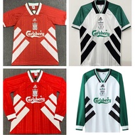 93-95 Liverpool Home Red Retro Soccer Jersey Long Sleeves men uniforms football shirts