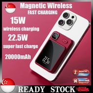 🇸🇬 [In Stock]20000mAh Magnetic Power Bank Super Fast Charging Wireless Power Bank Portable Battery Mini Powerbank 充电宝