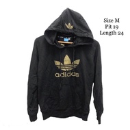 ADIDAS TREFOIL HOODIE size M (bundle@used)