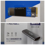WD BLUE SN550 NVME SSD 1TB+硬碟外接盒