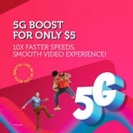 Singtel Prepaid $5 5G Boost Add-on (28 Days) | High-Speed 5G / Top Up / Recharge / Renewal