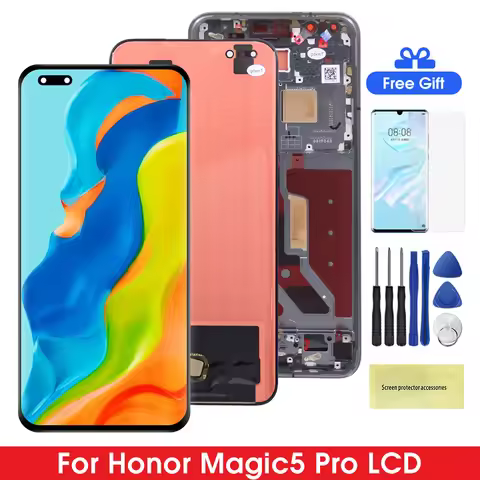 6.81''AMOLED For Honor Magic5 Pro PGT-AN10 LCD Display Touch Screen Digitizer Assembly For Honor Mag