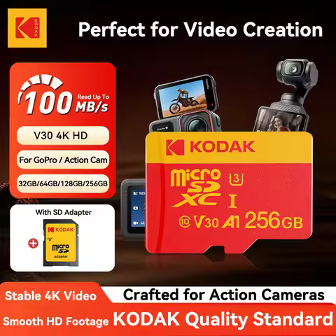 KODAK Micro SD Card 128GB for GoPro Cam 256GB Micro SD (TF) Card for Dash Cam & Security Camera Flas