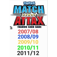 Topps:tops-Match Attax Cards 2007-2012 (Mao 124 Cards)