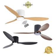 Oulianlan WIFI Ceiling Fan With Light Tri Color Light Ceiling Fan DC Motor 5 Years Warranty