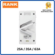 (SIRIM) Rank Wanaka 3P Isolator 20A 35A 63A IP65 Weatherproof Isolating Switch