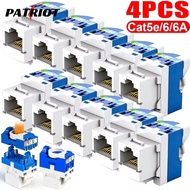RJ45 Network Module Tool-Free Twist Termination, Color-Coded T568A/B Wiring, Cat5e Cat6 Cat6A 10Gbps