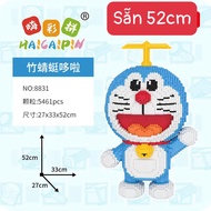 Nobita cao bồi 96cm Lego Doremon cao bồi 82cm cỡ lớn Đồi chơi lắp ráp Doremon Nobita Tặng Búa 