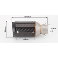 Motorcycle Modified Exhaust Pipe Muffler CNC Exhaust Z900 Z1000 S1000RR GSXR750 R6