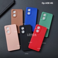 Oppo A58 4G Softcase Procamera silicon Matte Case full cover Oppo A58 4G