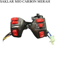 MERAH Mio carbon switch mio sporty mio j mio m3 pnp carbon switch set mio carbon - Mio carbon red
