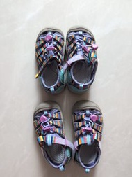 KEEN 兒童涼鞋 Newport H2 紫色彩虹色 rainbow color