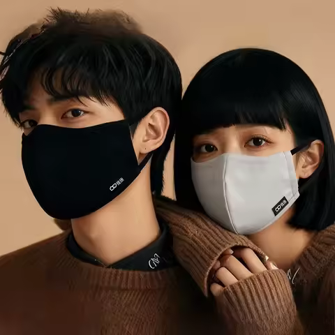 Reusable Cotton Face Mask, Washable Dust Mask for Men & Women - Breathable Anti - Dust Windproof Mas
