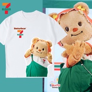 2025 เสื้อน้องหมีเนย หมีเนย  7 11 Seven Eleven x Butterbear T-Shirt ผ้าCotton  ใส่สบาย ไม่หด ไม่ย้ S