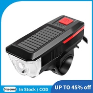 Bike Light USB Rechargeable Bike Front Light  LED Mountain Bike Light Bell Warning Light with Horn 1
