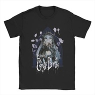 Disney Corpse Bride Emily Roses and Altar T-Shirts Wanita Lelaki Cool Cotton T Shirt O Neck Short Sl