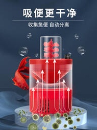 過濾泵水妖精過濾器三合一小型魚缸增氧氣泵靜音氣動過濾盒吸魚便抽水泵