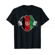 100% Cotton Super Afghan Heritage Proud Afghanistan Roots Flag T-Shirt MEN WOMEN UNISEX T Shirts Siz