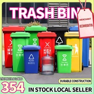 Large Trash Bin Outdoor 30L/50L/100L/120L Trash Bag Impact Resistan Garbage Bin with Cover Wheel