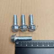 KEY CAP BOLT 12 M8X30 BOLT LENGTH 3CM 3 CM WHITE 30MM 30 MM FLANGE Bolt M8 X 30 BOLT 8X30 8 X 30 PIT