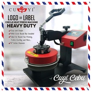 CUYI LOGO / ROUND FAN HEAT PRESS MACHINE 8X8 INCHES-CUYI CEBU