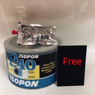 Isopon P40 Fibreglass With Hardener -1Litre ( Free Spreader)