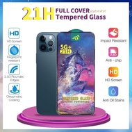 🔥🔥 ฟิล์มกระจก For iPhone แบบเต็มจอ 21H 15 Pro Max 14 Plus 13 Mini 12 11 X Xr Xs 7 8 6 6s 5 5s SE 2020