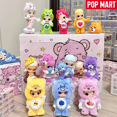 Popmart Genuine Care Bears × Zsiga Series Figurine Blind Box Kawaii Popmart Anime Characters Mystery