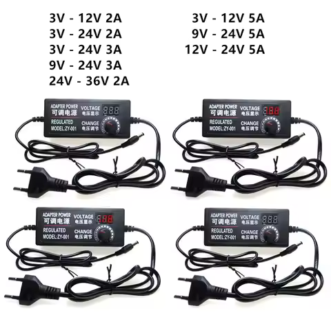 AC DC 3V 5V 9V 12V 24V Power Supply Adapter 1A 2A 5A 10A Fonte Transformer 220V To 12V 24V 36V 5V Po
