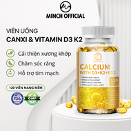 Canxi vitamin D3 K2 B12 Bbeeaauu 120 viên hỗ trợ sức khỏe xương khớp tim mạch và thần kinh