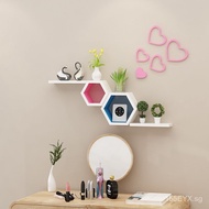 Wall Shelf Punch-Free Living Room Wall-Mounted TV Backdrop Wall Cabinet Decorative Wall Hangings Wall-Mounted Shelf